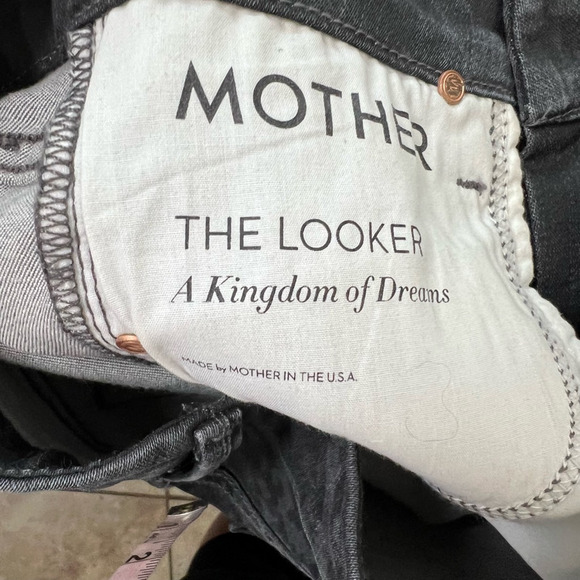 Mother The Looker Jeans A Kingdom Of Dreams Snake Print Low Rise Womens Size 24 - Picture 8 of 11